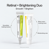 Celimax Retinal and Brightening Cream duo benefits for smoother-looking texture, even-looking tone and hydration